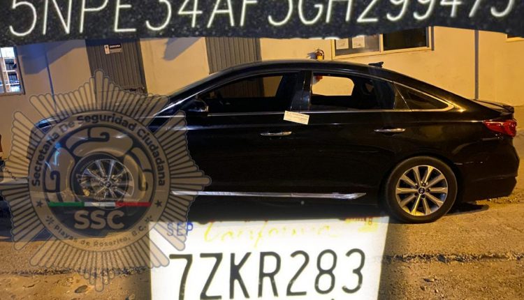 carro robado en rosarito