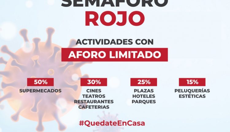 Semaforo rojo, covid-19