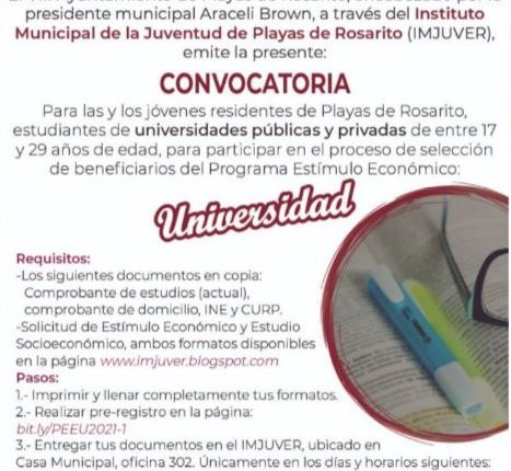 IMJUVER, estímulo económico, convocatoria