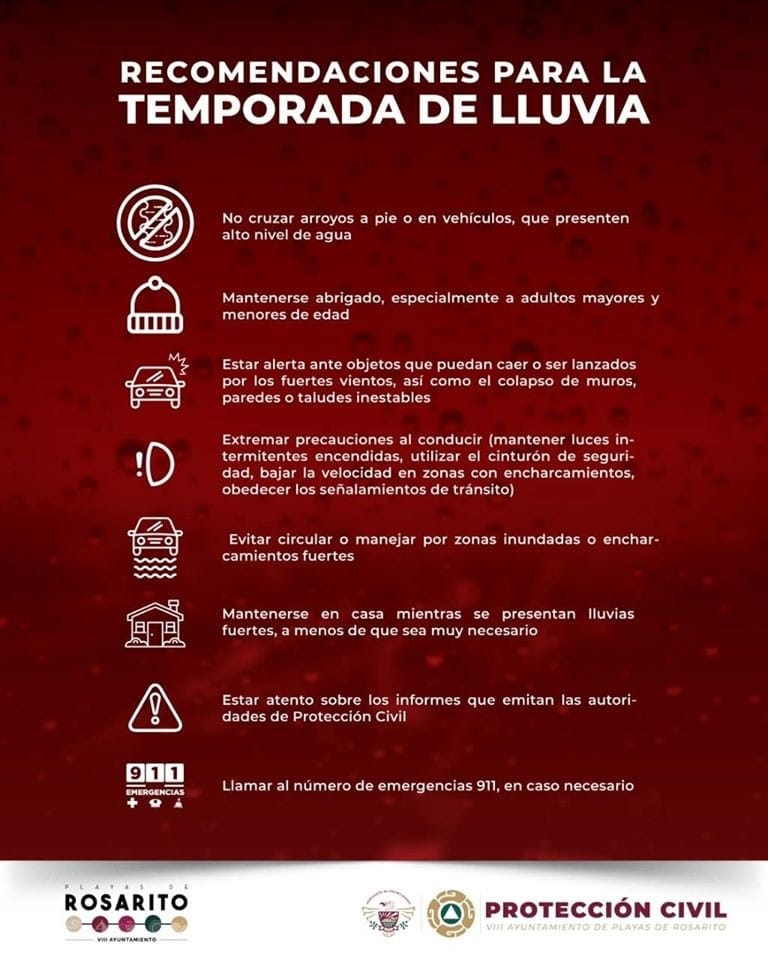 Lluvias, bomberos, clima, protección civil