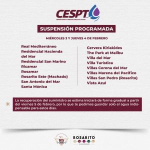 CESPT, Agua, desabasto