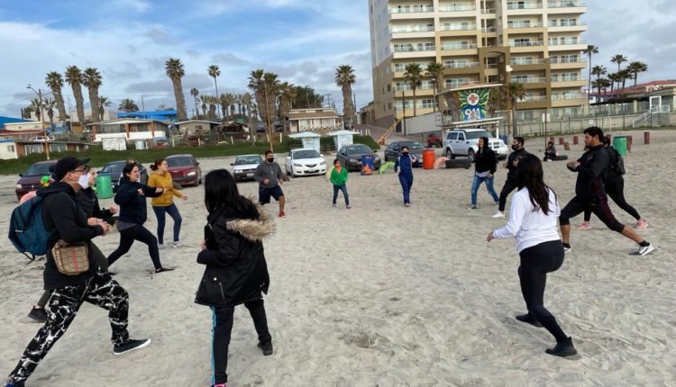 Caminata, día del amor, IMDER, IMJUVER, deporte, playa