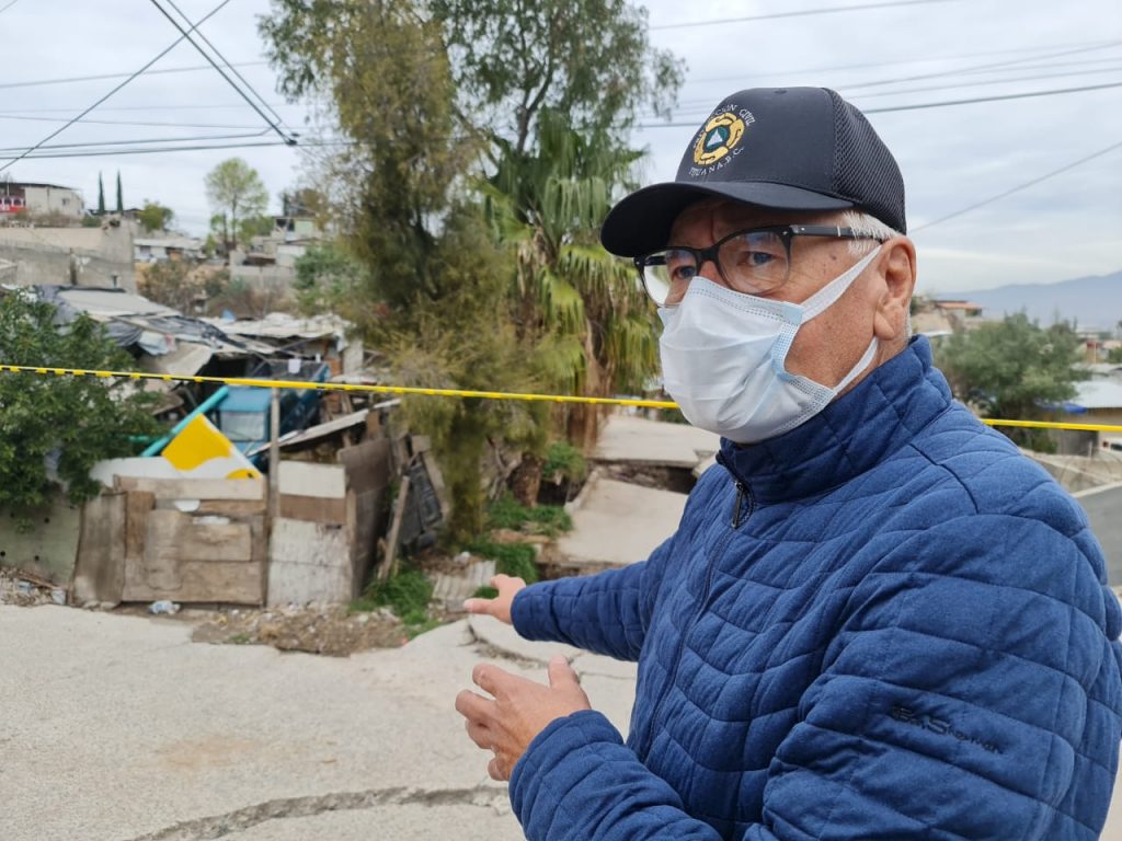 colonia 3 de octubre, Protección Civil, casas, hundimiento