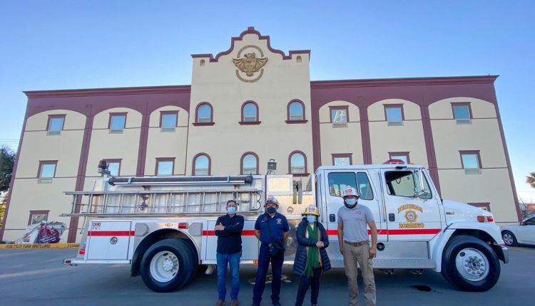 equipo de bomberos, donativo, bomberos, Ciudad Imperial