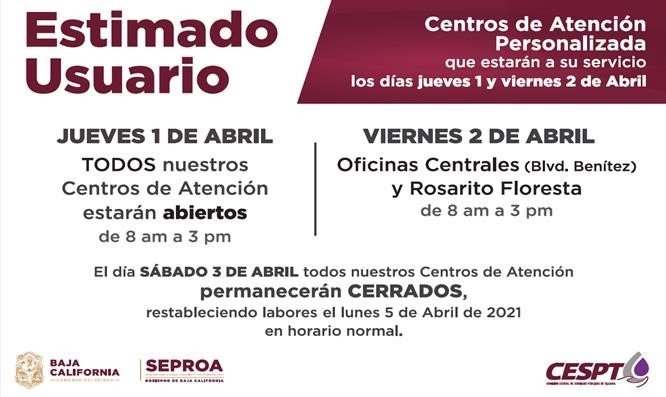 CESPT, Agua, centros de atención