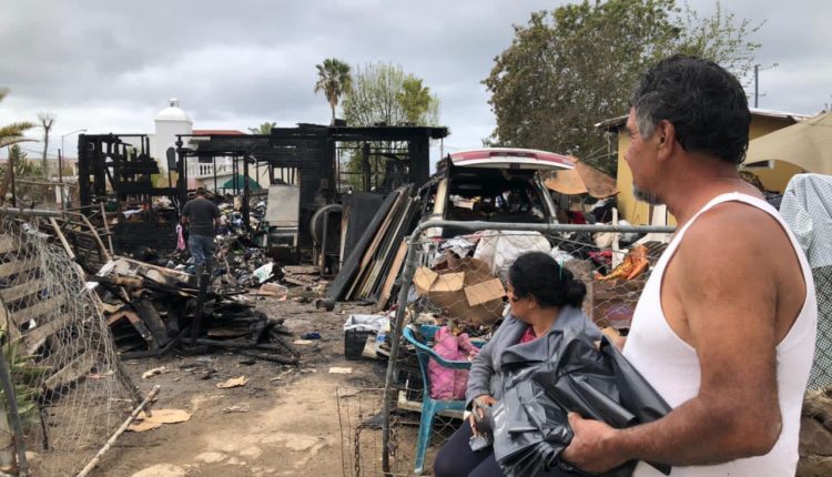 Fuego, incendio, vivienda, pareja, donaciones