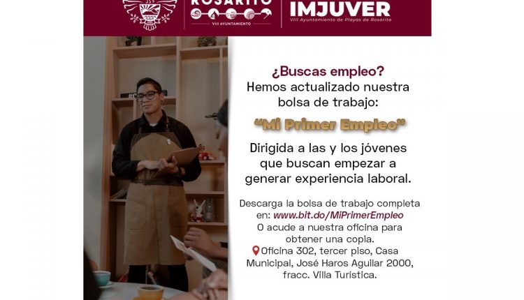 Empleo, Trabajo, Araceli Brown, Ayuntamiento de Rosarito, IMJUVER