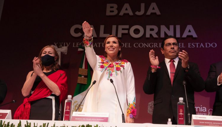 La Gobernadora rindió protesta y se comprometió con el pueblo bajacaliforniano