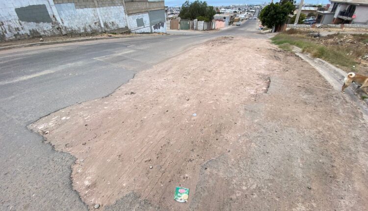 Calle no ha sido arreglada