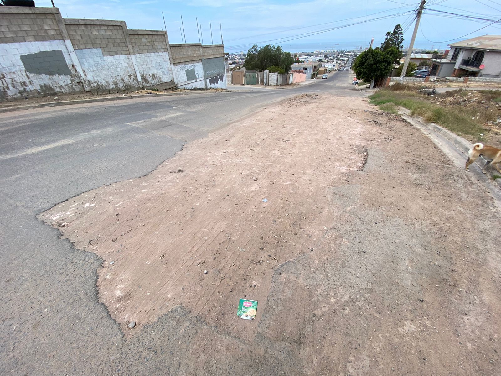 Calle no ha sido arreglada