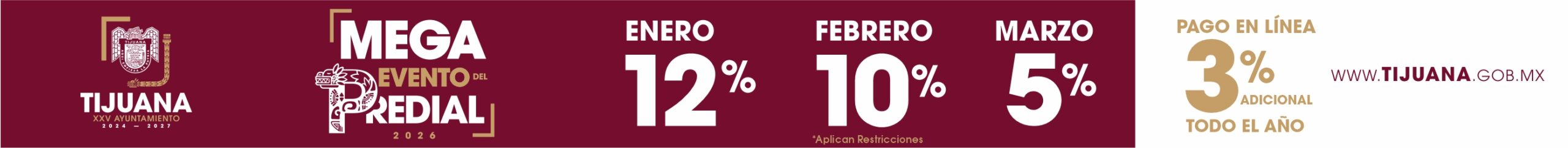 BANDERA PREDIAL ENERO TIJUANA