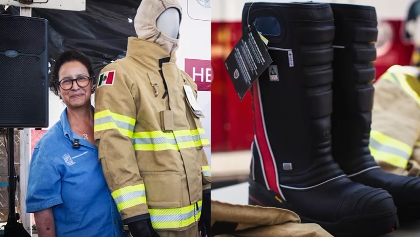 Equipamiento entregado para atención de incendios.