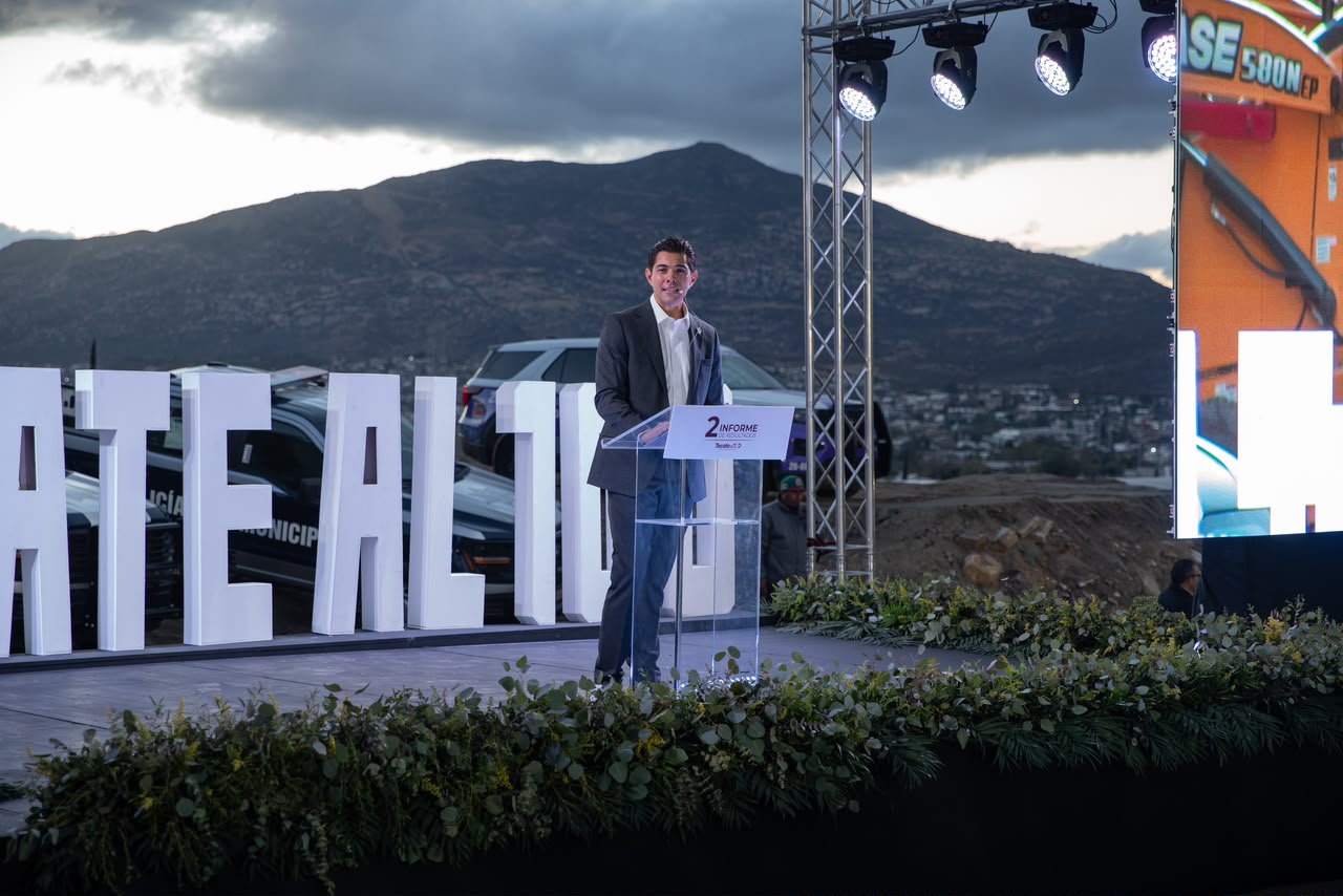 Presentación del Segundo Informe de Gobierno en Tecate. / Fotografia cortesia: Ayuntamiento de Playas de Rosarito