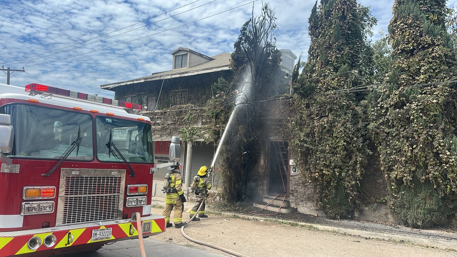Vegetación seca cerca de viviendas representa riesgo de incendio